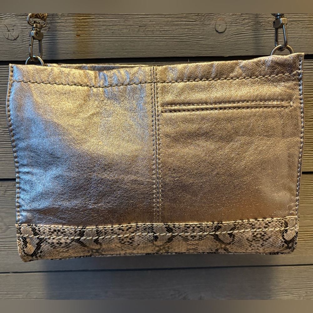 The Sak Metallic Crossbody with Snake-Print Trim - Picture 10 of 14